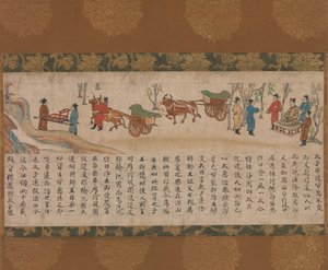 De geïllustreerde soetra van verleden en heden karma Kako genzai inga kyo emaki, laat 13e eeuw