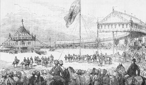 Het Keizerlijk Durbar in Delhi, India, op 1 januari 1877 1908 door Unbekannt