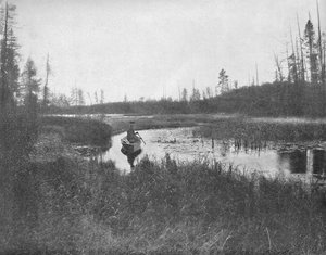 De inham, Thunder Lake, Wisconsin, ca. 1897 door Unbekannt