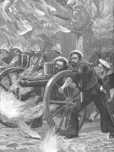 De Opstand onder Arabi Pasha, 1882: De Matrozen die de Straten Opruimen..., 1901 door Unbekannt