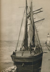 De Ierse Minstreel, een houten driemaster door Unbekannt