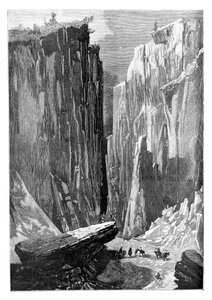De IJzeren Poort kloof op de Karshi-Derbent Route, Afghanistan, 1895 door Unbekannt