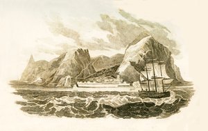 Het eiland Sint-Helena, 1816 door Unbekannt
