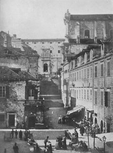 De jezuïetenkerk en het militair hospitaal, Ragusa, 1913 door Unbekannt