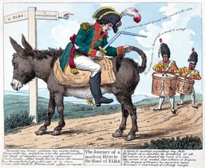 De Reis van een Moderne Held, naar het Eiland Elba, 1814