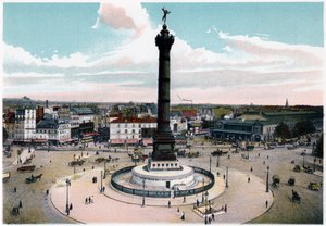 De Julizuil op de Place de la Bastille, Parijs