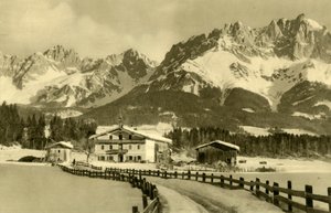 De Kaiserbergen, Oberndorf, Tirol, Oostenrijk door Unbekannt
