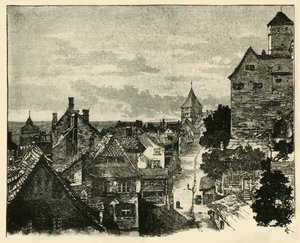 De Kaiserberg, Neurenberg, 1890 door Unbekannt