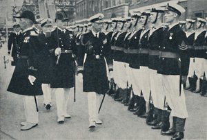 De koning opent de Marineweek in Portsmouth, ca. 1935-1937 door Unbekannt