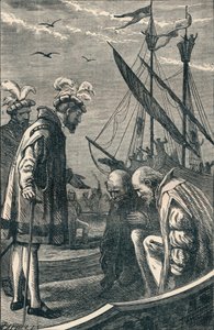De koning bezoekt Vasco da Gama, 1904