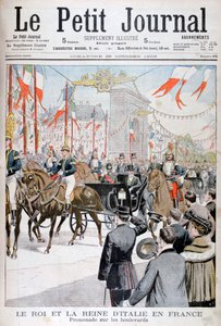 De Koning en Koningin van Italië in Frankrijk, 1903