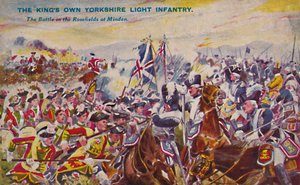 The Kings Own Yorkshire Light Infantry. De slag in de rozenvelden bij Minden