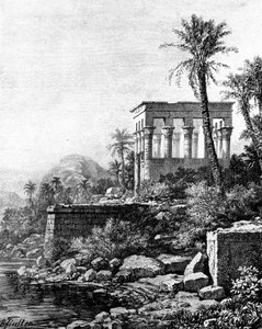 De Kiosk, Philae Tempel, Egypte, 1881