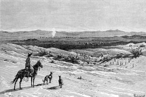 De Kizil-Kum Woestijn, Dussibal Wells, Azië, 1895 door Unbekannt