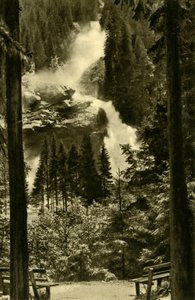 De Krimml-watervallen, Nationaal Park Hohe Tauern, Oostenrijk, ca. 1935 door Unbekannt