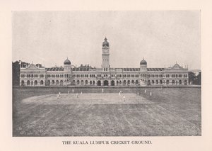 Het cricketveld van Kuala Lumpur, Malaya, 1912 door Unbekannt
