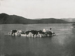 Het Meerpaleis, Udaipur, India, 1895 door Unbekannt