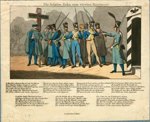 De Laatste Tien van het 4e Regiment, 1831 door Unbekannt