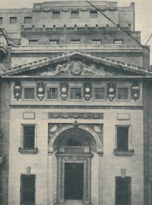 De Leadenhall Street ingang van Lloyds, 1936