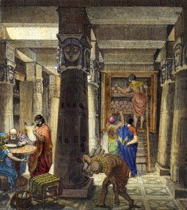 De Bibliotheek van Alexandrië, 1876 door Unbekannt