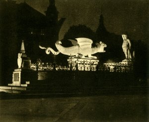 De Lindwurmfontein, Klagenfurt, Oostenrijk, ca. 1935