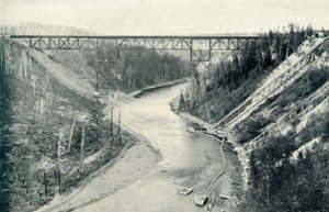 De Hoogste Brug ten Oosten van de Rocky Mountains door Unbekannt