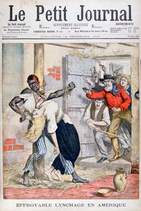 De lynchpartij in een gevangenis van een zwarte man en de moord op een witte vrouw die aan hem vastgebonden was, 1902
