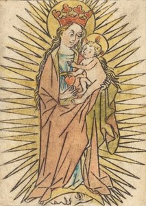 De Madonna en Kind met een peer