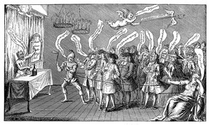 De Tovenaar of Flessenbezweerder. Engelse Goedgelovigheid: of, Yere all Bottled, 1749 door Unbekannt