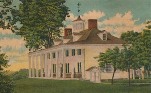 Het landhuis met uitzicht op de Potomac