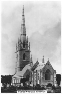 De Marmeren Kerk St. Margarets Kerk, Bodelwyddan, Noord-Wales, 1936