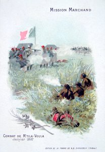 De Marchand-expeditie: gevechten bij Mtila Voula, januari 1897 door Unbekannt