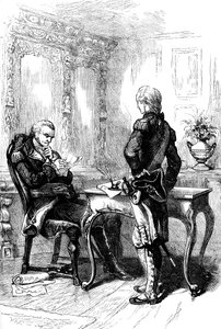 De markies de Lafayette met George Washington, c1775-1781 c1880