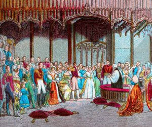 Het huwelijk van koningin Victoria, 10 februari 1840, ca. 1902 door Unbekannt