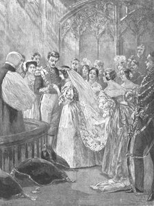 Het huwelijk van koningin Victoria en prins Albert in St. James