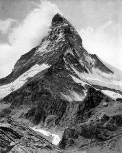 De Matterhorn, de Alpen, 20e eeuw