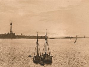 De Mersey bij New Brighton door Unbekannt