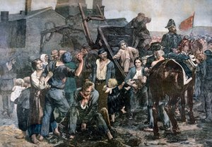 De mijnwerkersstaking in Carmaux, 1892 door Unbekannt
