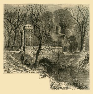 De gracht, Fulham Palace, ca. 1878 door Unbekannt