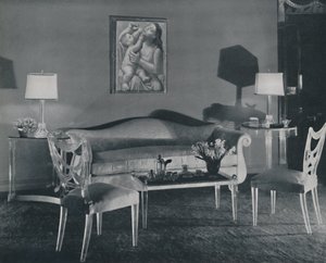 De moderne woonkamer, 1942 door Unbekannt