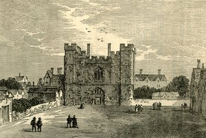 Het klooster van St. Jan van Jeruzalem, Clerkenwell - De poort vanuit het westen