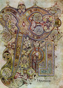 De monogrampagina, 800 AD, 20e eeuw door Unbekannt