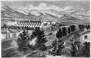 De Mormoonse tempel en Profetenblok, Salt Lake City, Utah door Unbekannt