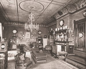 De ochtendkamer, Clarence House, Londen, 1894 door Unbekannt