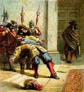 De moord op Buckingham, 1628, ca. 1850 door Unbekannt