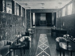 De Muziekkamer van het Stocletpaleis, Brussel, België, ca. 1914 door Unbekannt