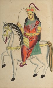 De muiterij van de heldin Rani Lakshmi Bai van Jhansi door Unbekannt