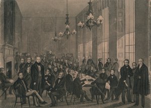 De Nationale Conventie... 4 februari 1839 in het British Coffee House door Unbekannt