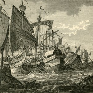 De Zeeslag bij Kaap Pelorus, 1890
