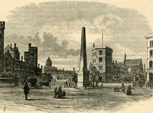 De obelisk in St. Georges Circus, ca. 1878